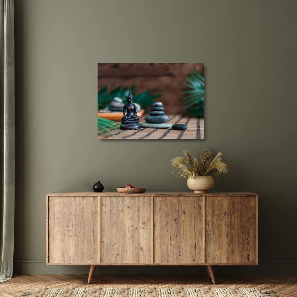 Tablou pe sticlă - Echilibru (70x50 cm)