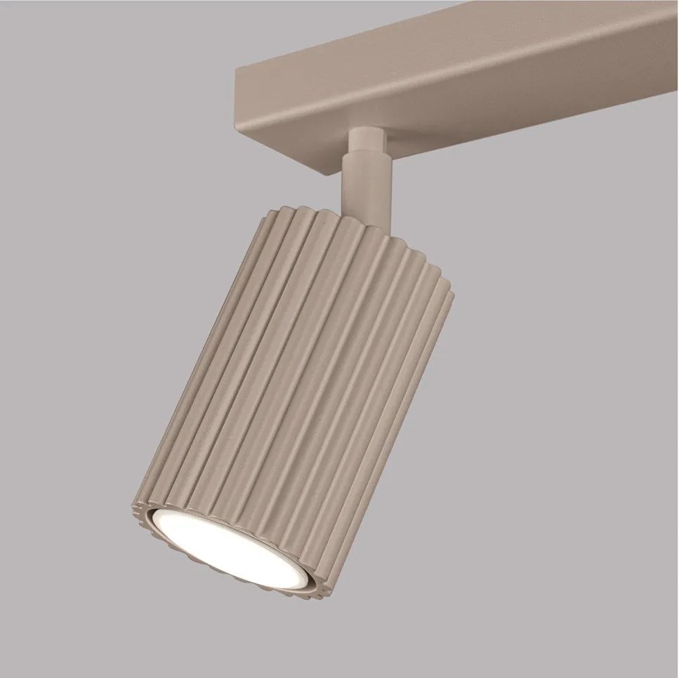 Spot taupe din metal 6,5x30 cm Gleam – Sollux