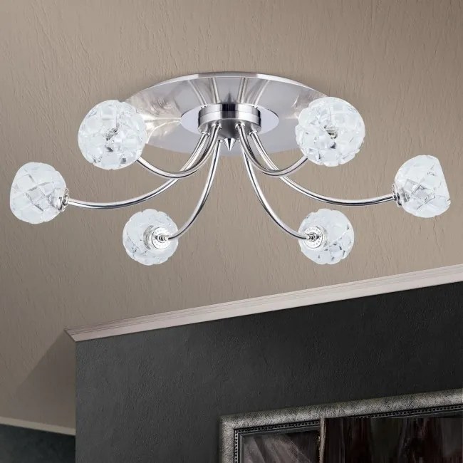 Lustra aplicata design modern de lux Maderno 6L crom