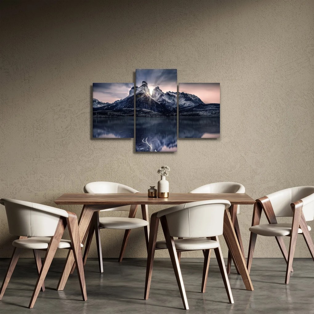 Tablou lacul cu munte (90x60 cm)