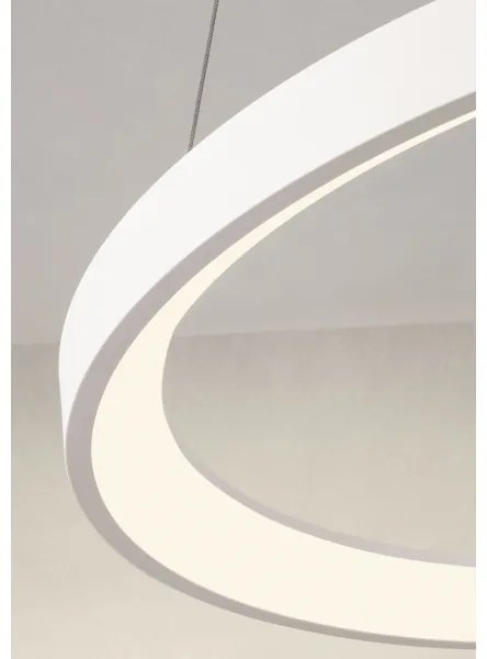 Redo 01-2672 - Lustră LED dimabilă ICONIC pe cablu, LED/50W/230V, Ø 58 cm, albă