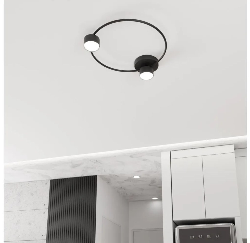 Plafonieră LUCIO 2xGX53/12W/230V negru
