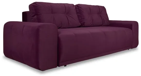 Canapea Extensibila Cu Lada Depozitare Dreamer, Visiniu, 260 x 110 x 100 Cm