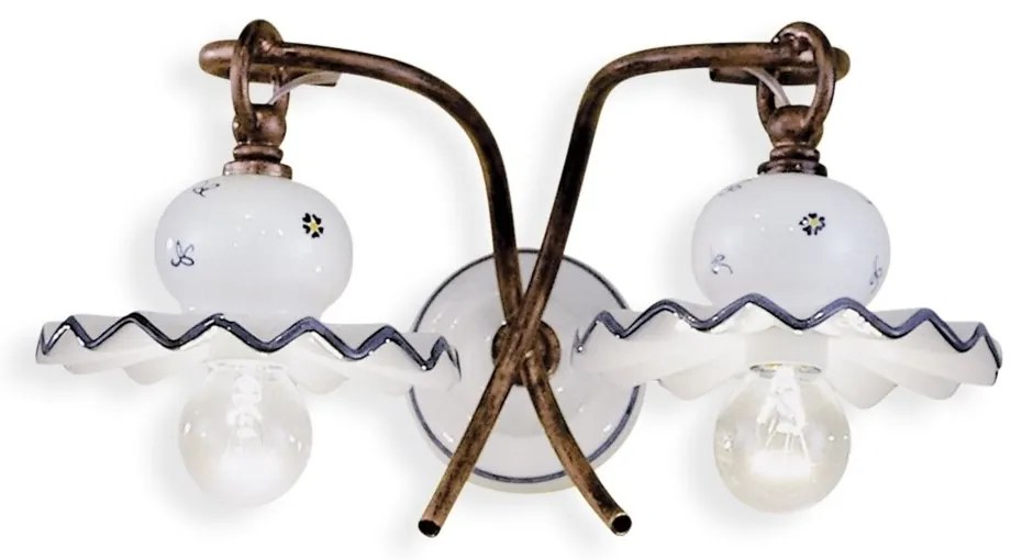 Aplica de perete design clasic realizata manual din ceramica ROMA