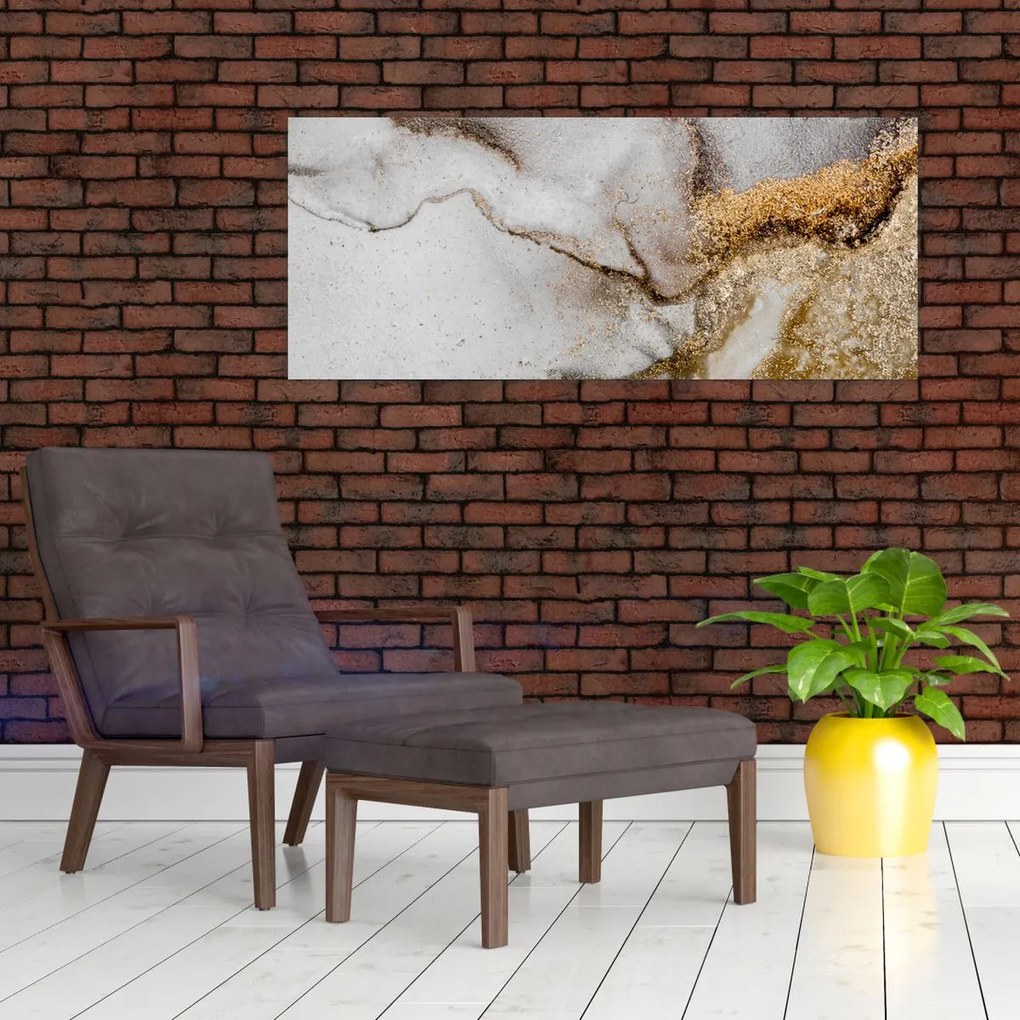 Tablou - Cerneală de marmură (120x50 cm)