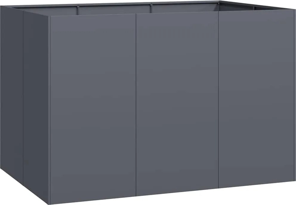 vidaXL Jardinieră, antracit, 120x80x80 cm, oțel