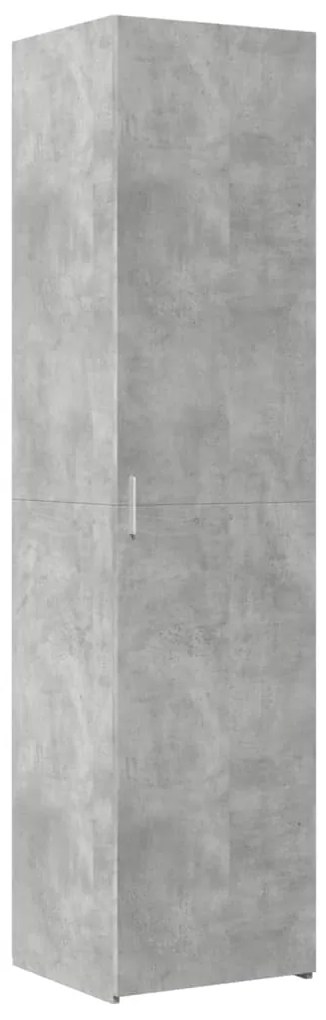 3281409 vidaXL Dulap înalt, gri beton, 45x42,5x185 cm, lemn compozit