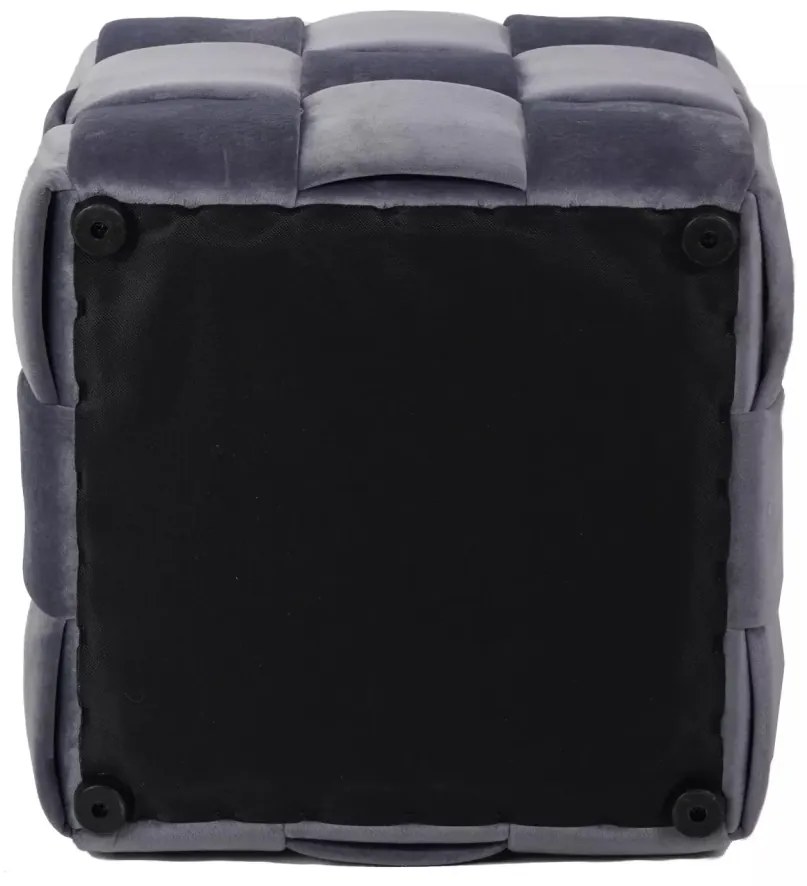 Taburet Casel velvet gri Tap.252