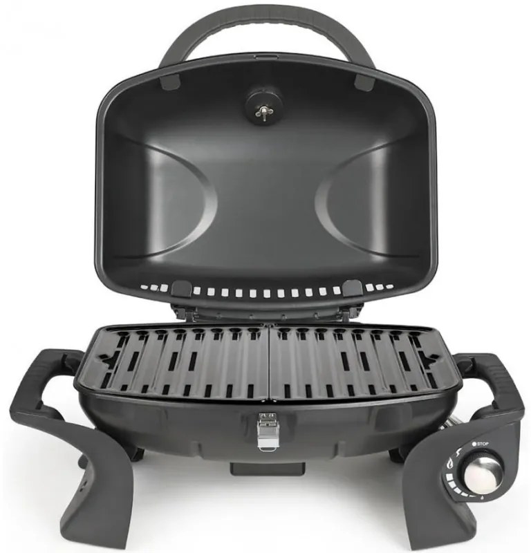 Gratar portabil pe gaz Livoo DOC275, 3.5kW, Aprindere automata, Negru