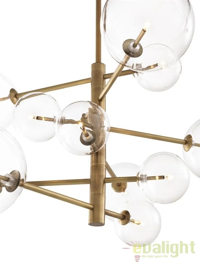 Candelabru deoasebit cu 12 surse de lumina Argento S alama antic 112077 HZ