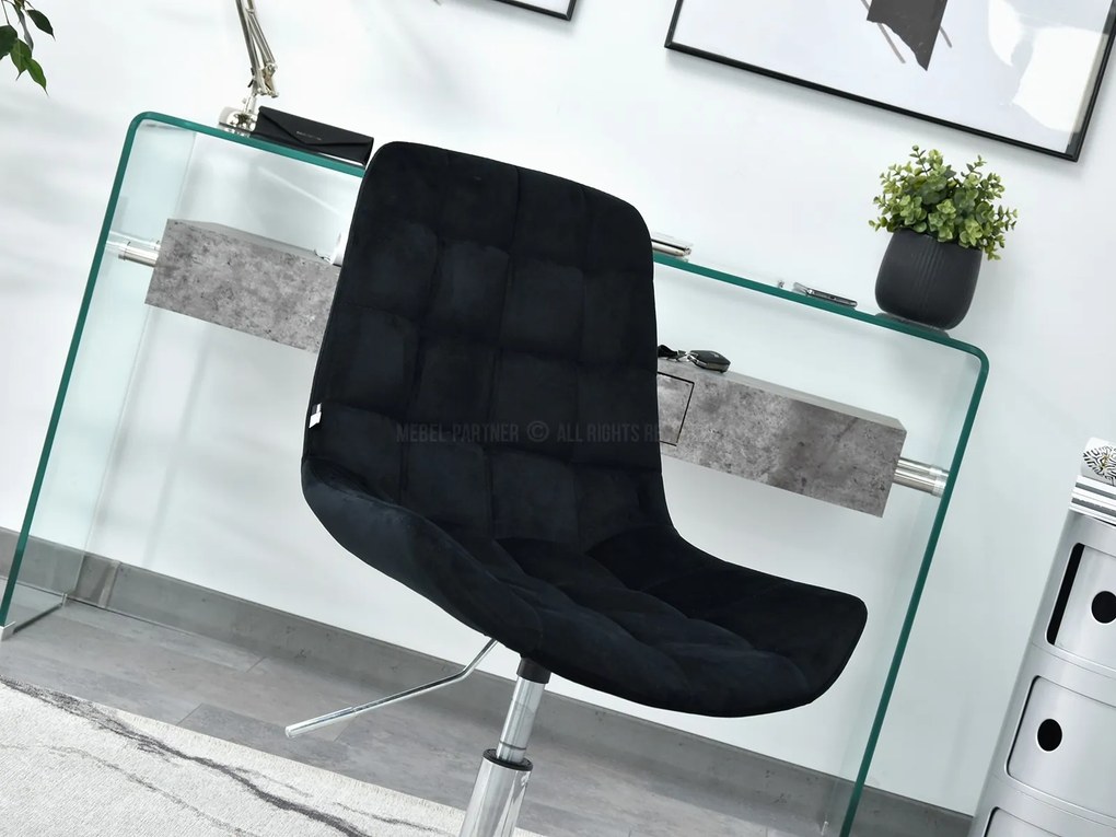 Scaun Eleanor (negru + crom). 1110005