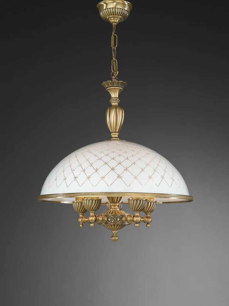 Pendul clasic design italian din alama, sticla 7002 RA-L. 7002/48