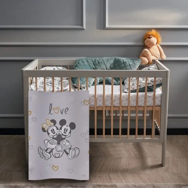 Saltea bilaterală pentru înfășat COSY DISNEY 50x70 cm gri CebaBaby