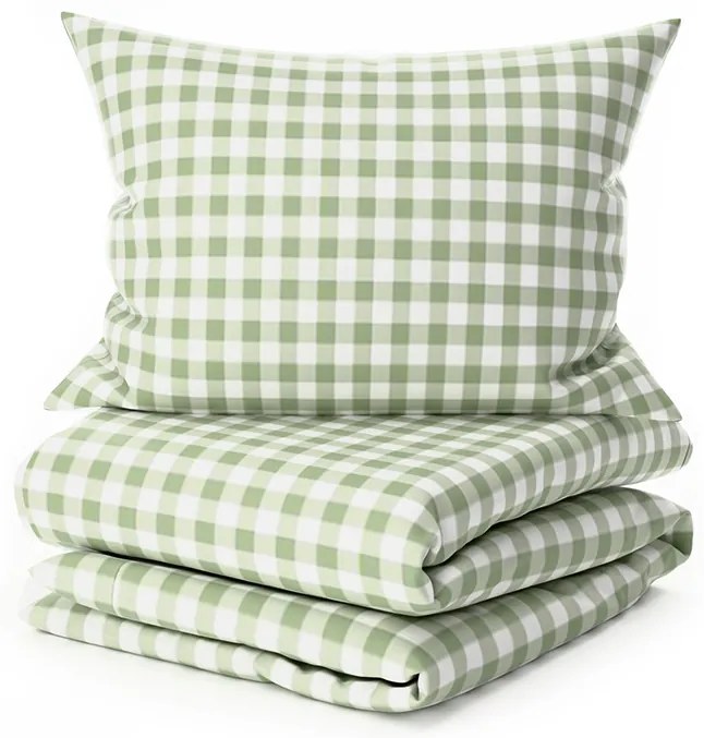 Set lenjerie de pat din microfibra pentru patut cu cearsaf GRENTIS, verde