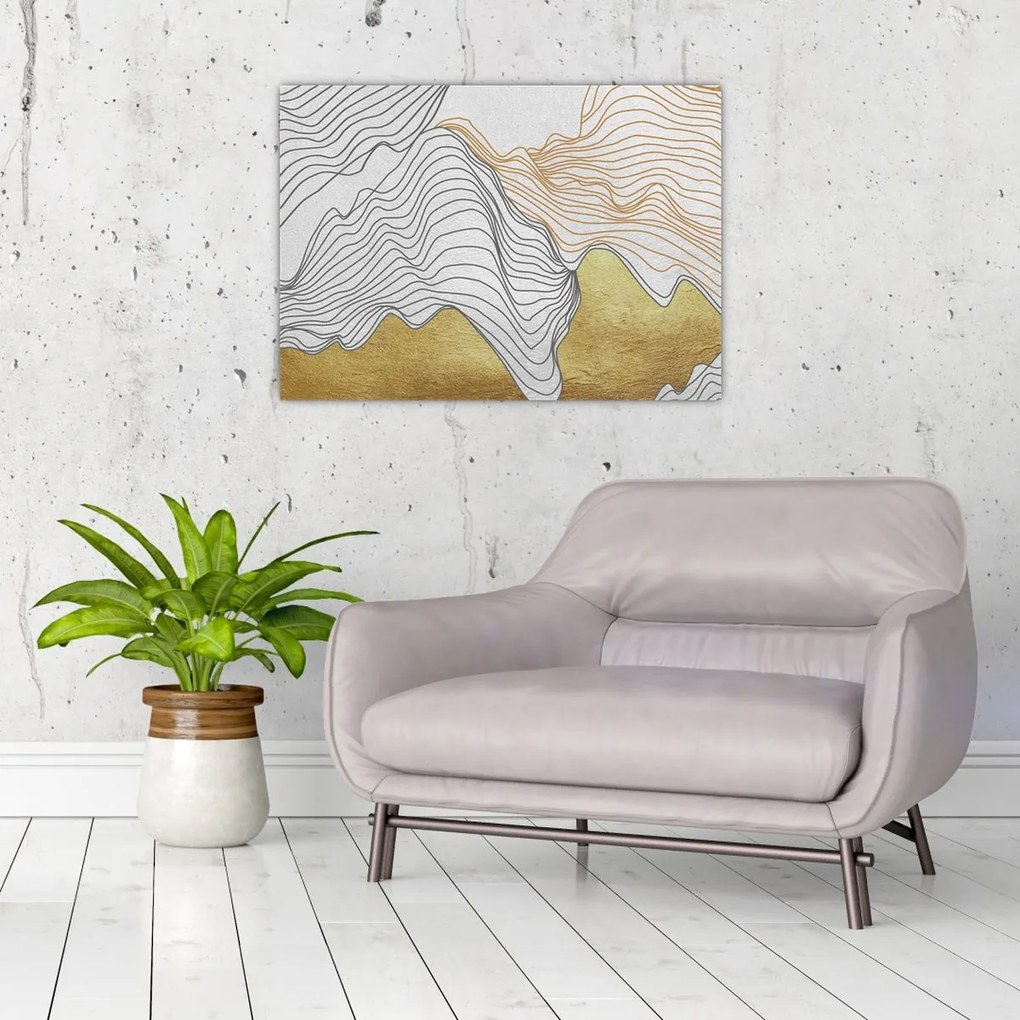 Tablou pe sticlă - Decor III. (70x50 cm)