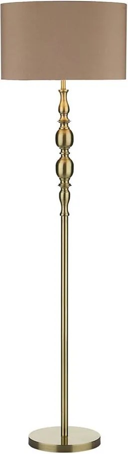 Där Lighting MAD4975 - Lampadar MADRID 1xE27/60W/230V maro/alamă