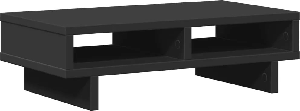 vidaXL Suport de monitor, negru, 50x27x15 cm, lemn prelucrat