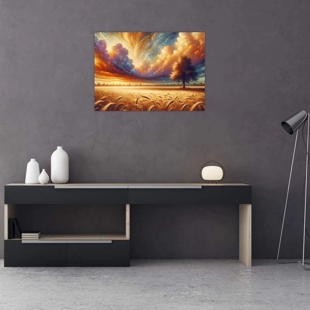 Tablou – Arbore pe câmp (70x50 cm)