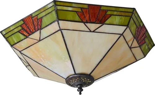 Endon 64284 - Plafonieră Tiffany NEVADA, 2xE27/60W/230V, diametru 40 cm