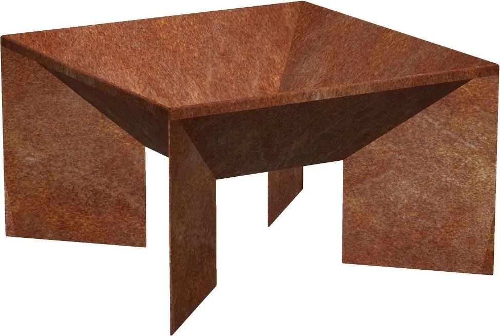 Fokus Focar de grădină 50 x 50 x 30 cm, corten CORGARDEN 1016