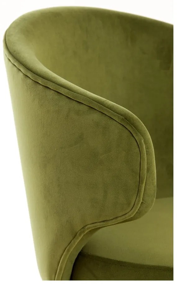 Set de scaune de sufragerie verde 2 buc. tapițat Kosaka – Light &amp; Living