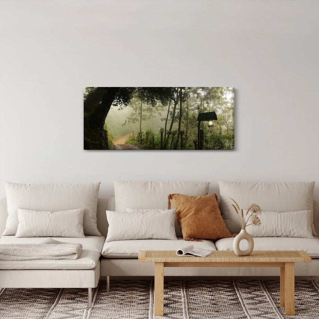 Tablou cu ceața de dimineața (120x50 cm)
