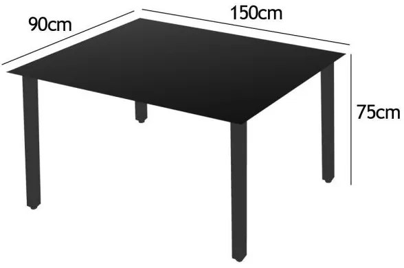 Deuba Ansamblu aluminiu ALU 1 + 6 - Negru