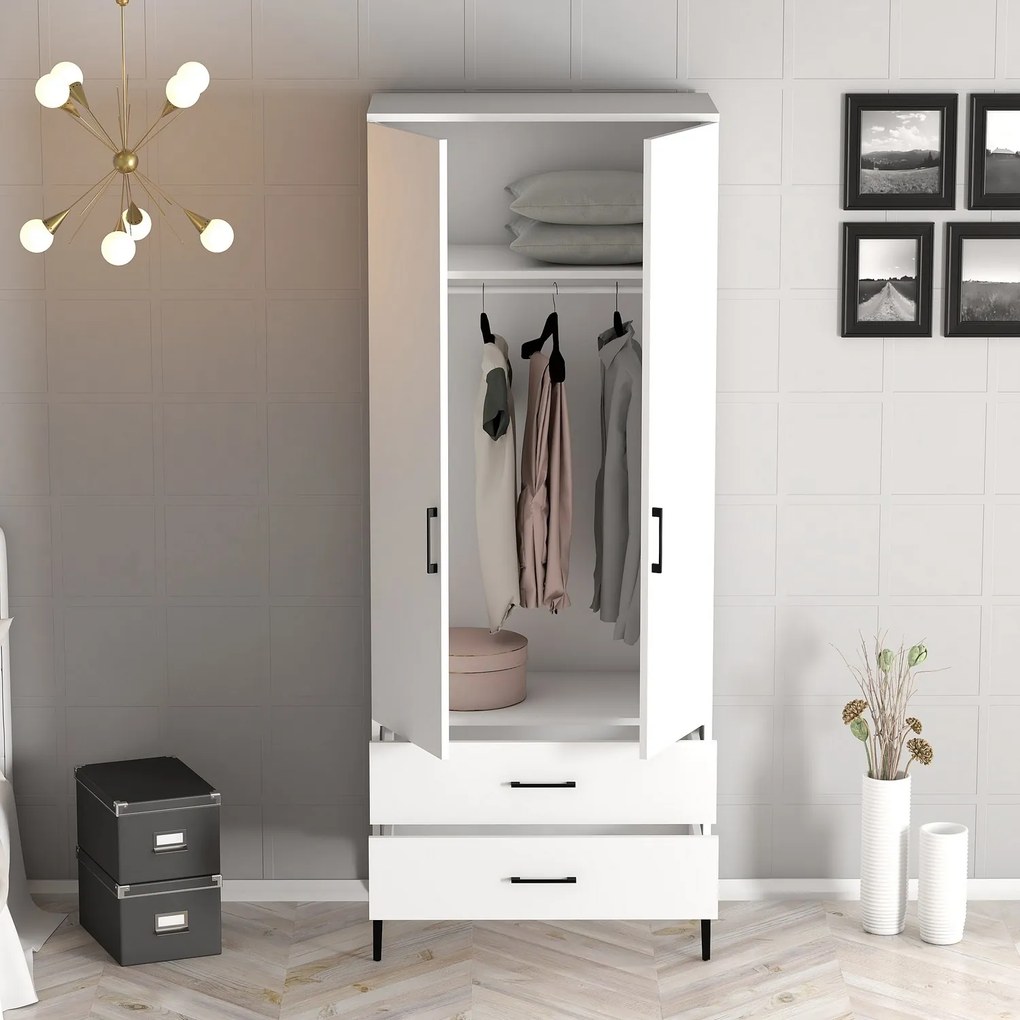 Dulap de haine Kiara T (Alb). 1088336