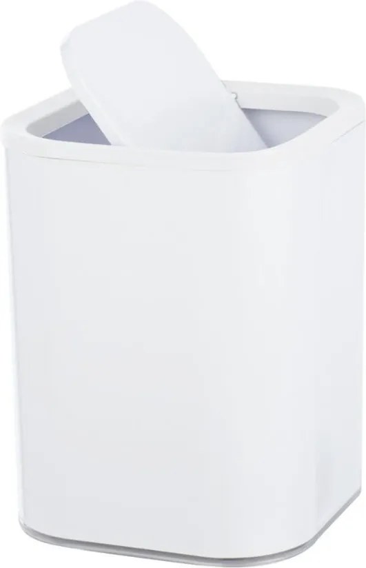 Cos de gunoi pentru baie alb din plastic acrilic 7 L Oria Wenko
