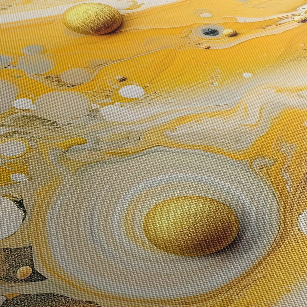 Tablou - fundal abstract cu decor de aur (90x60 cm)