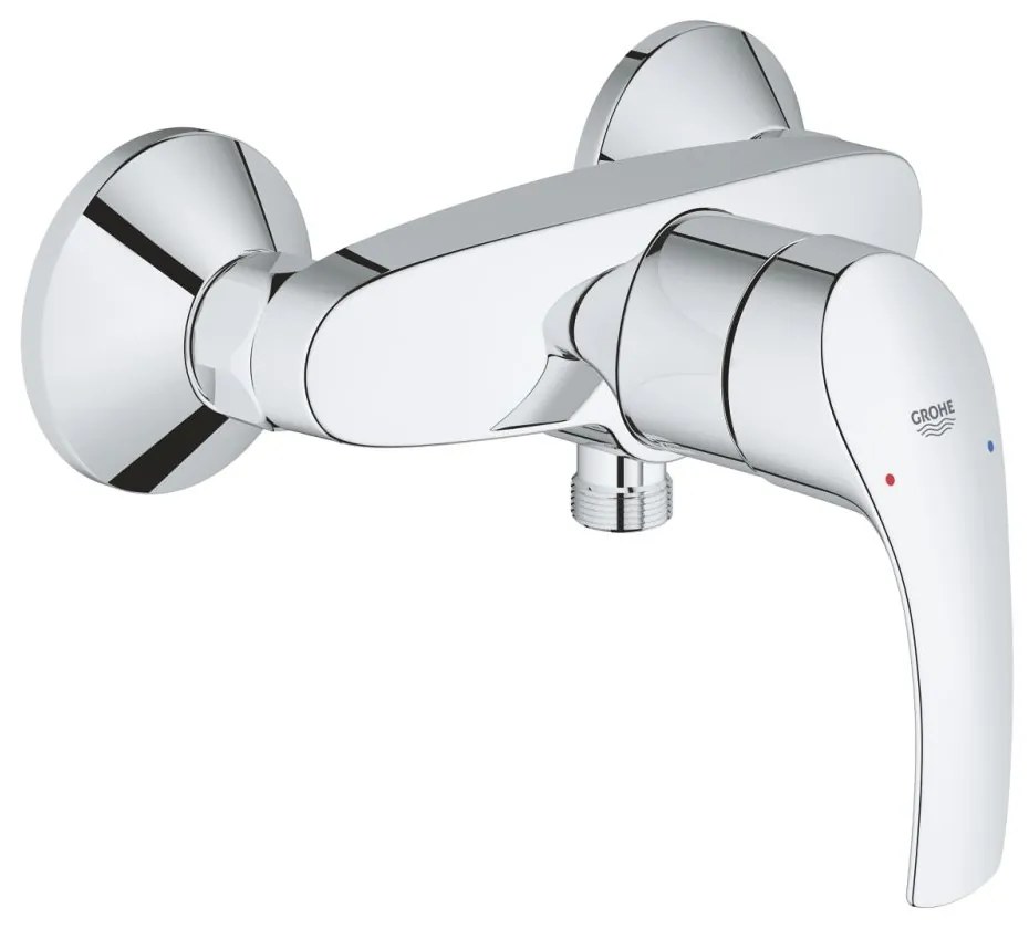 Baterie dus culoare crom Grohe Eurosmart