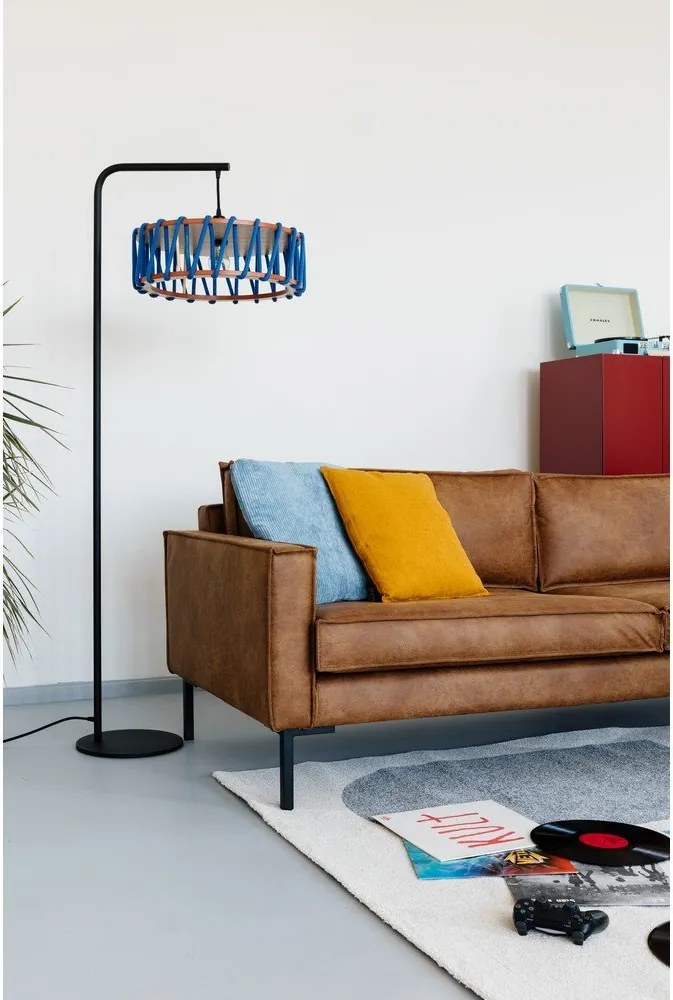 Canapea maro din imitație de piele 216 cm Rate - Scandic