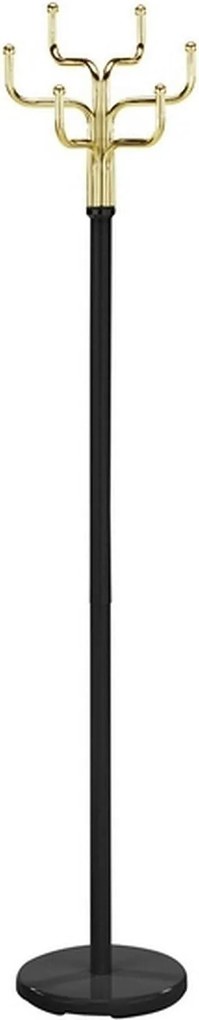 Cuier pom COSMIC, negru/auriu, metal, 34x30x176 cm