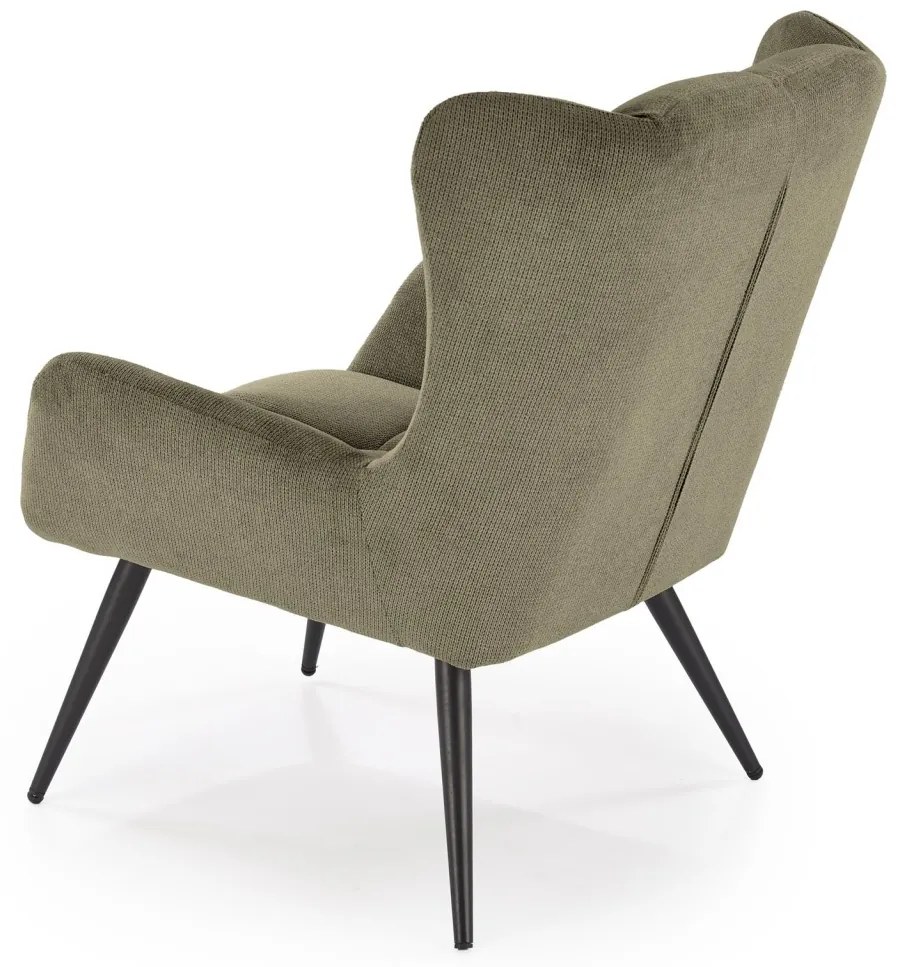 Fotoliu Byron stofa olive H92 cm