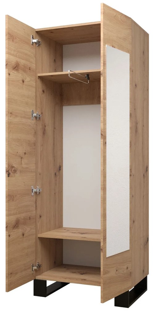 Set mobilier pentru hol Amanda 13 (Stejar artisan + roz). 1085966