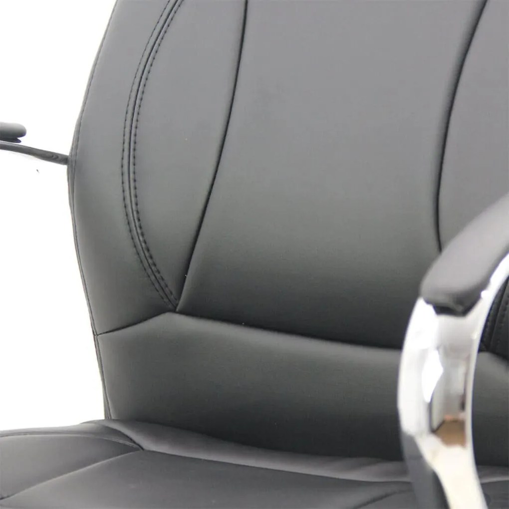 Scaun de birou din piele sintetică OFF 331 negru