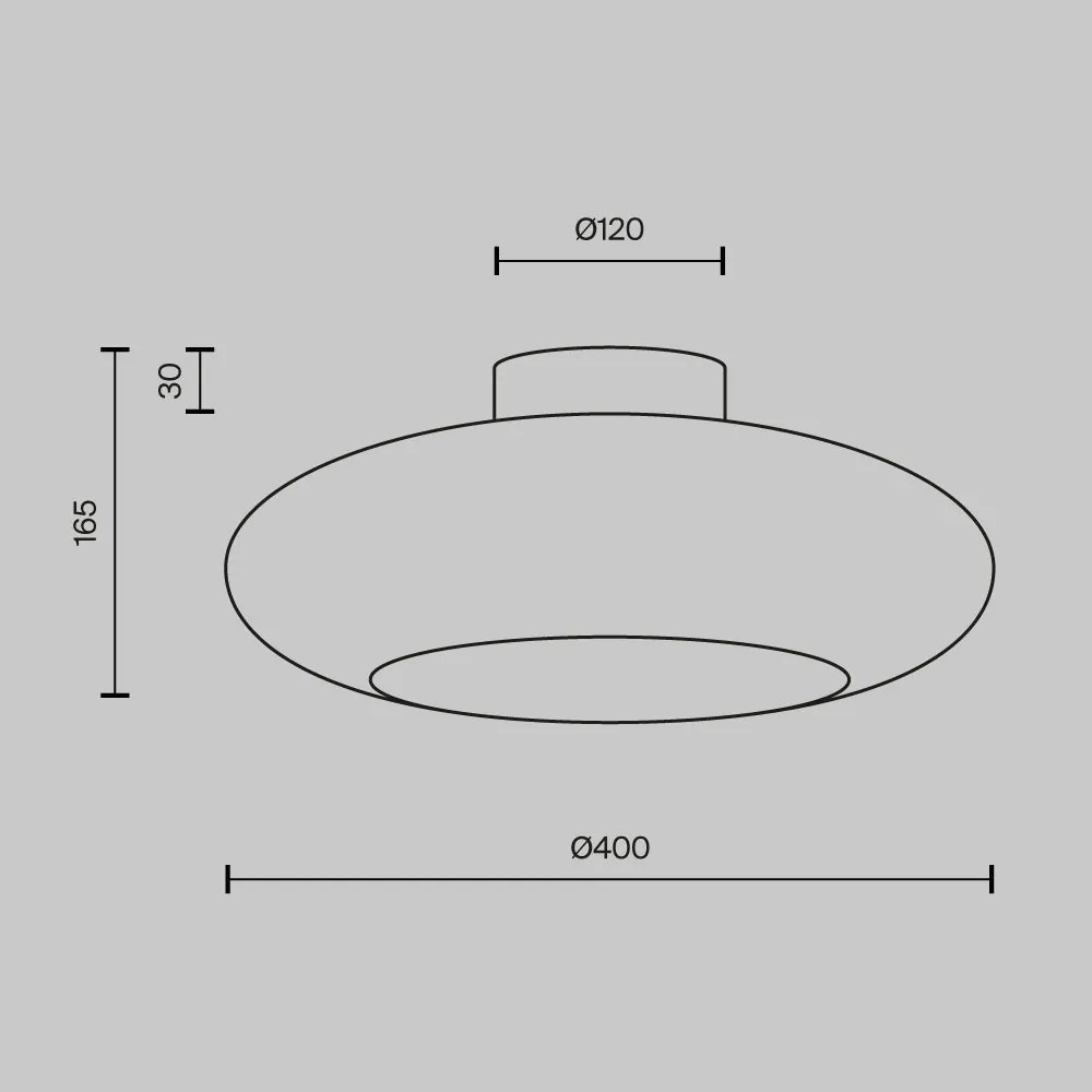 Lustra LED aplicata tavan din aluminiu alb Aros