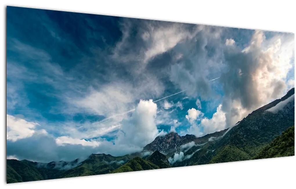 Tablou  cu munții (120x50 cm), în 40 de alte dimensiuni noi