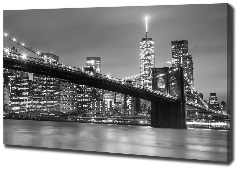 Print pe canvas New york, pe timp de noapte