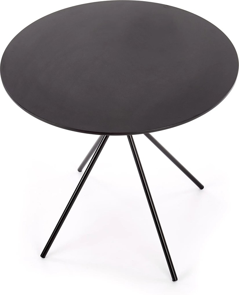 OFERTA Masa de dining neagra PHANTOM 80x80 clasa II