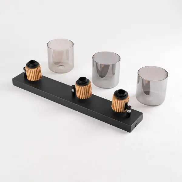 Brilagi - Spot HYGGE 3xE14/15W/230V negru/fumuriu