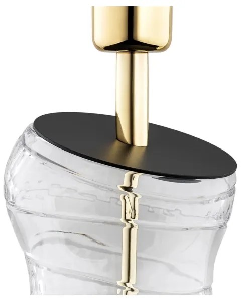 Lampă de masă VENETO 1xE27/15W/230V albă/alamă/neagră Argon 8036