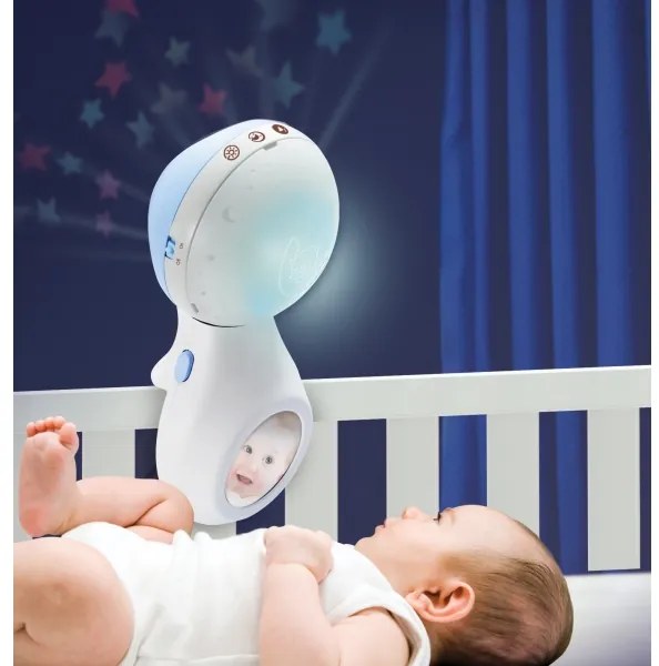 Infantino - Carusel muzical 3în1 pentru pătuț, 3xAAA, albastru