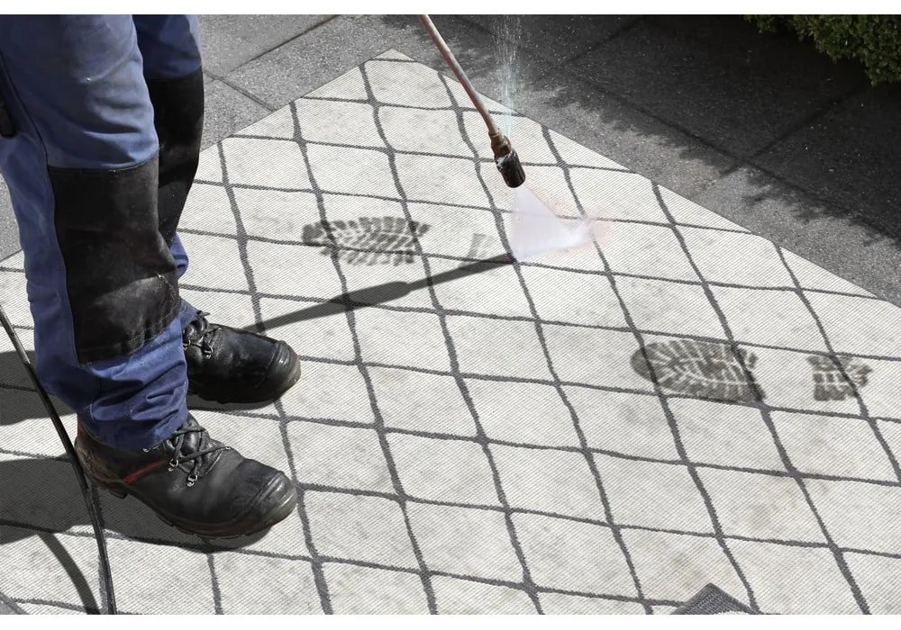 Covor adecvat pentru exterior NORTHRUGS Malaga, 160 x 230 cm, gri - crem