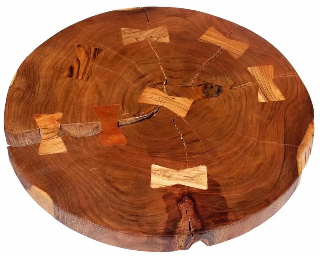 Masa bar model busteni, lemn masiv de acacia (55-60) x 110 cm