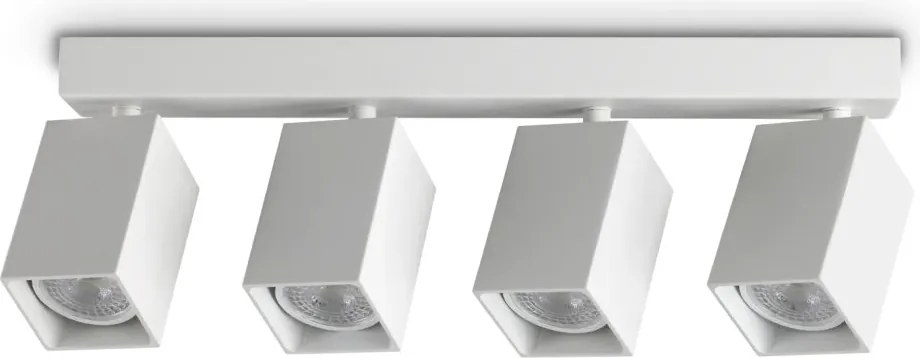Plafoniera DYNAMITE PL4 LINEAR SQUARE BIANCO