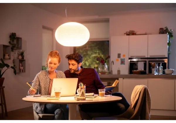 Philips 40906/31/P9 - Lustr LED RGBW Hue FLOURISH 39W, 230V, na lanku