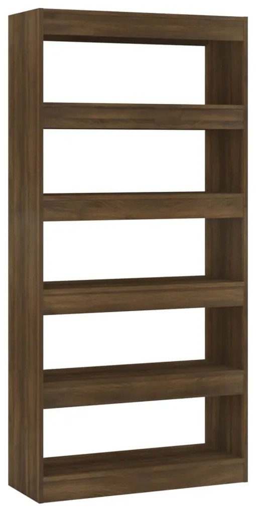 813625 vidaXL Bibliotecă/Separator cameră, stejar maro, 80x30x166 cm, PAL