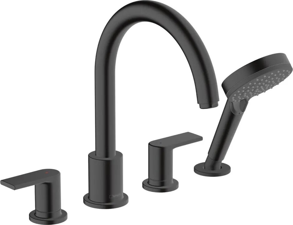 Baterie cada - dus Hansgrohe Vernis Shape 4 elemente negru mat