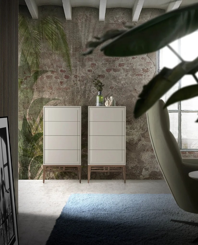 Dulapior elegant cu 4 sertare, design modern Platin AC-CP1709-A